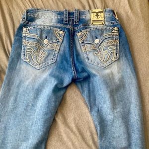 Rock revival jeans slim fit worn size 36 men denim